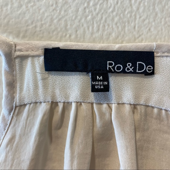 RO&DE Brand white tank top spring summer chic simple elegant Womens, size medium - Picture 2 of 5